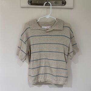 Zara Striped Collar Shirt 4-5 Years